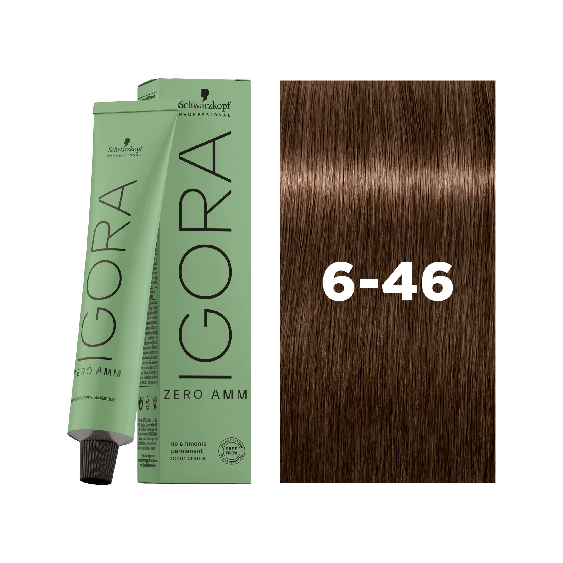 IGORA ZERO AMM Ammonia-Free Permanent Color 6-46 Dark Blonde Beige Chocolate