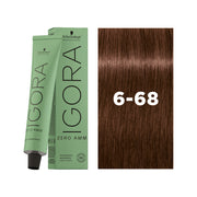 IGORA ZERO AMM Ammonia-Free Permanent Color 6-68 Dark Blonde Chocolate Red