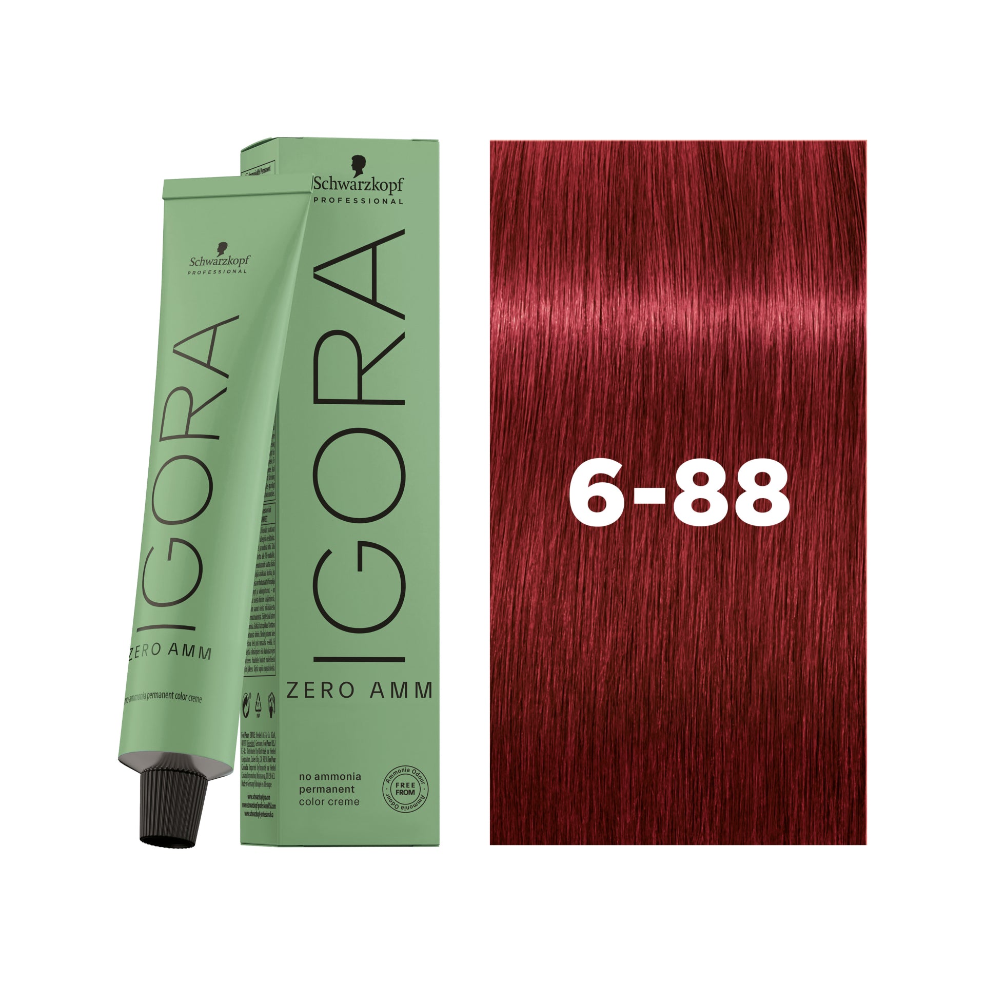 IGORA ZERO AMM Ammonia-Free Permanent Color 6-88 Dark Blonde Red Extra