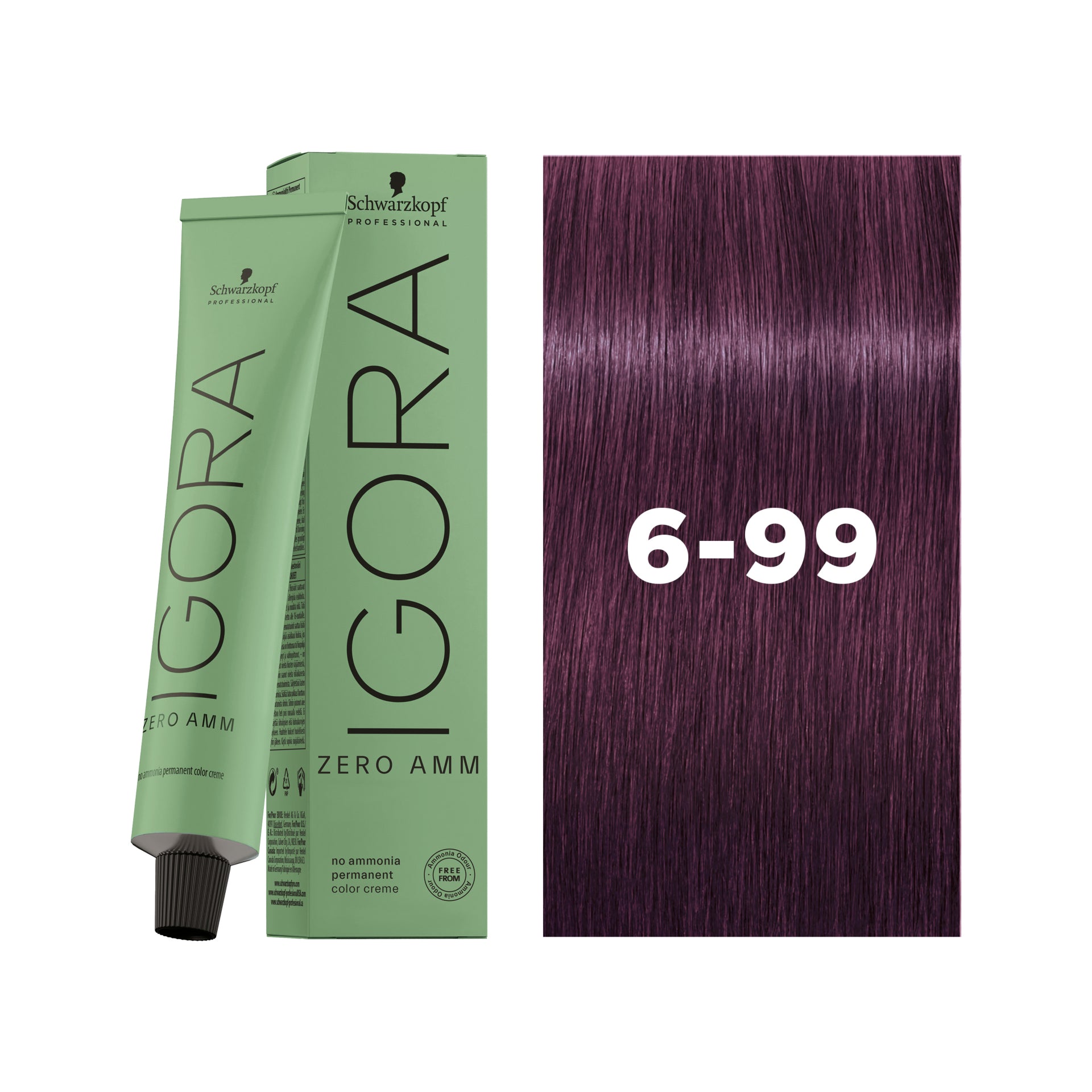 IGORA ZERO AMM Ammonia-Free Permanent Color 6-99 Dark Blonde Violet Extra