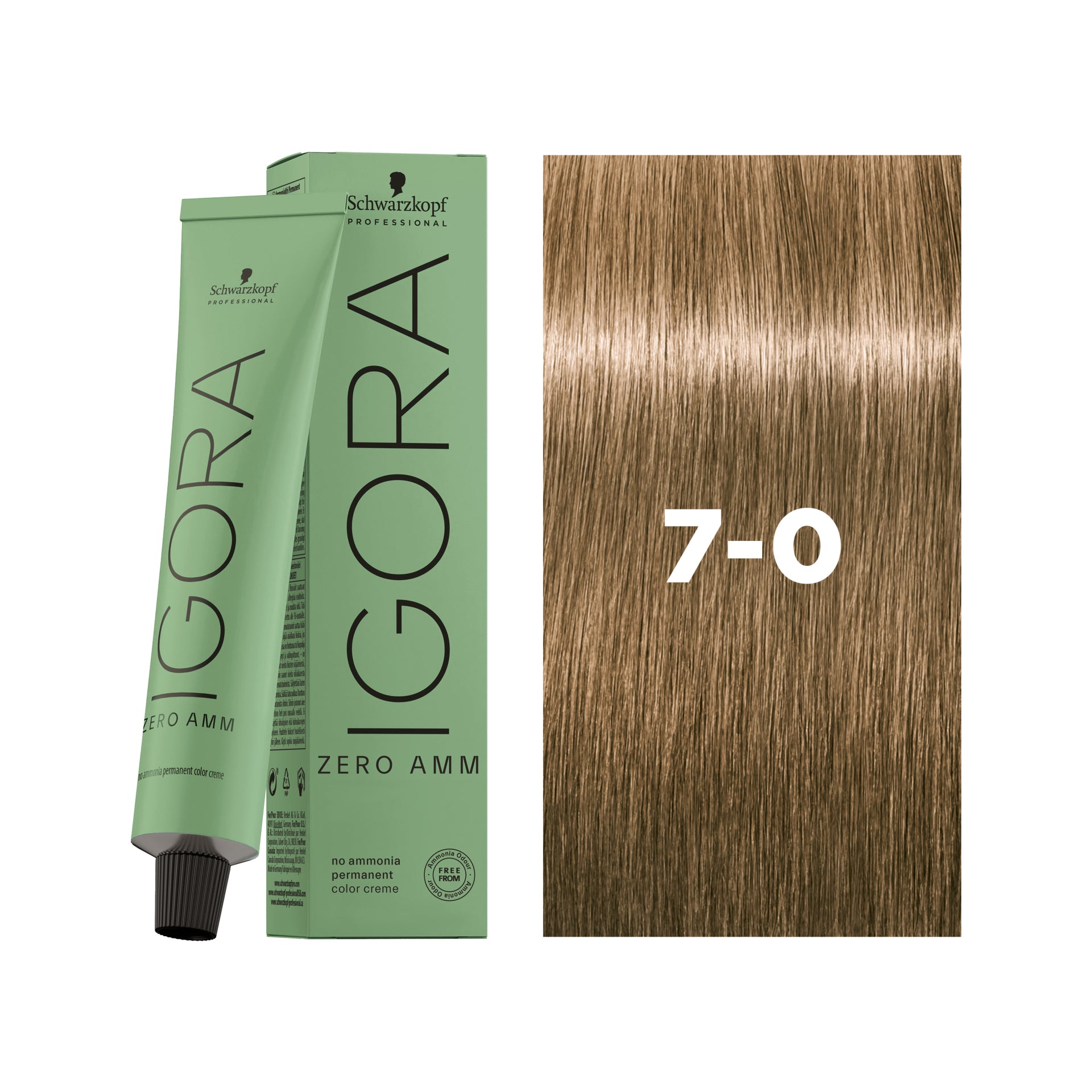IGORA ZERO AMM Ammonia-Free Permanent Color 7-0 Medium Blonde Natural