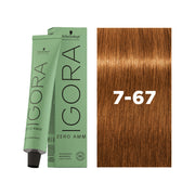 IGORA ZERO AMM Ammonia-Free Permanent Color 7-67 Medium Blonde Chocolate Copper