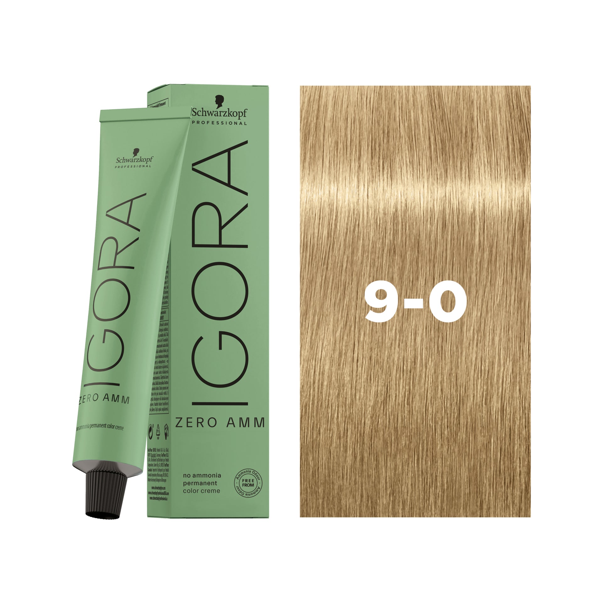 IGORA ZERO AMM Ammonia-Free Permanent Color 9-0 Extra Light Blonde Natural