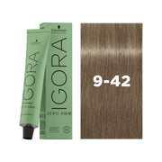 IGORA ZERO AMM Ammonia-Free Permanent Color 9-42 Extra Light Blonde Beige Ash