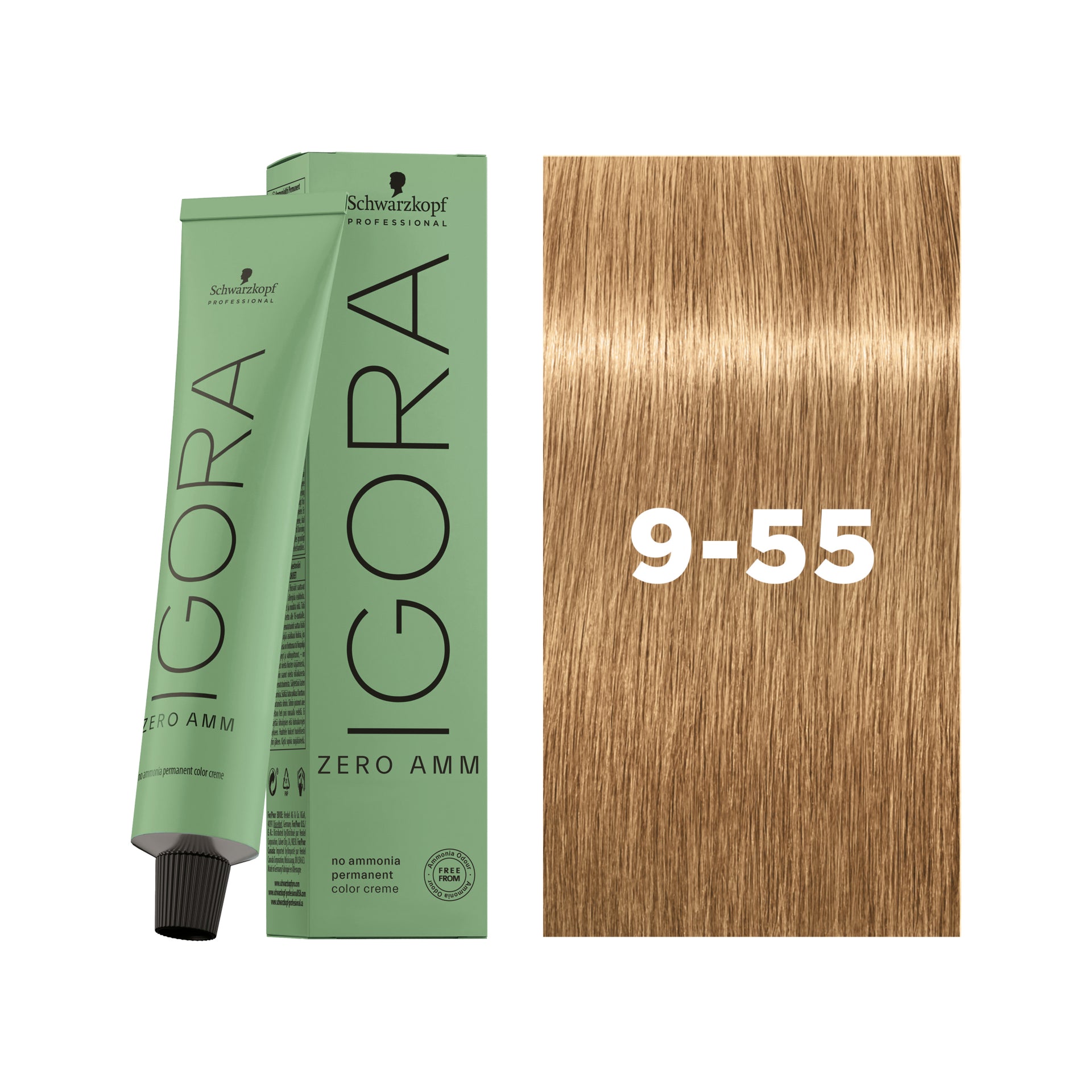 IGORA ZERO AMM Ammonia-Free Permanent Color 9-55 Extra Light Blonde Gold Extra