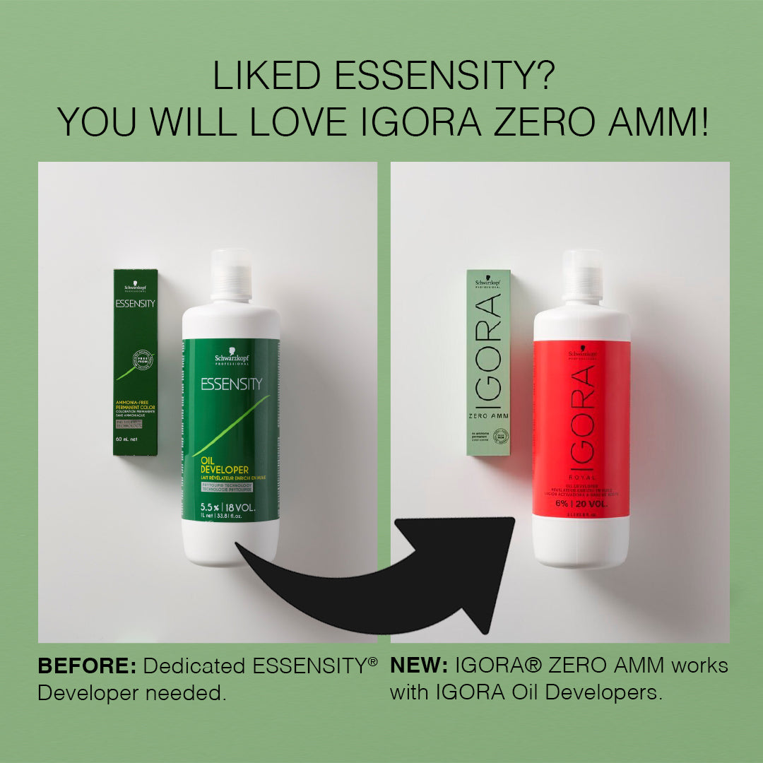IGORA ZERO AMM Ammonia-Free Permanent Color 1-0 Black